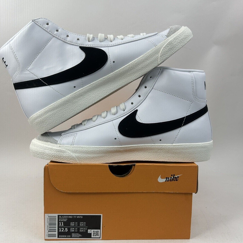 Nike Shoes Blazer Mid ‘77 Vintage “White Black” 2024 - Picture 3 of 5
